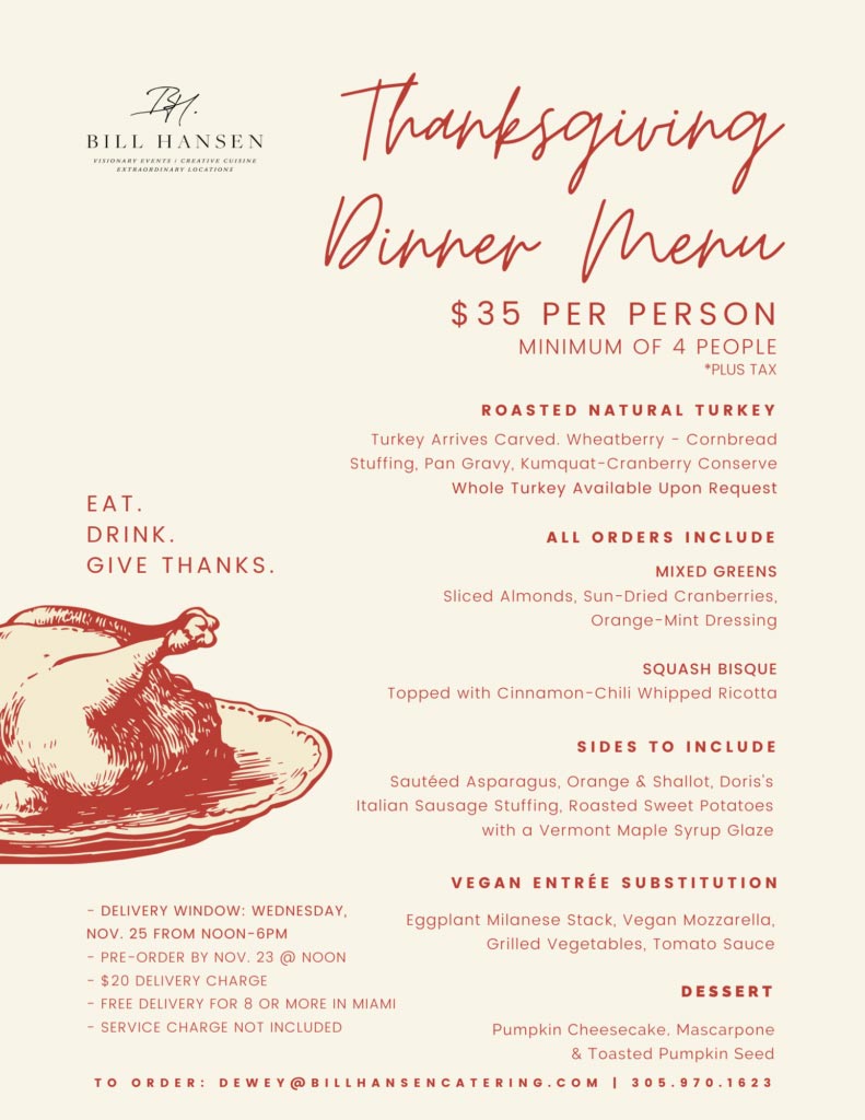 Thanksgiving dinner menu design