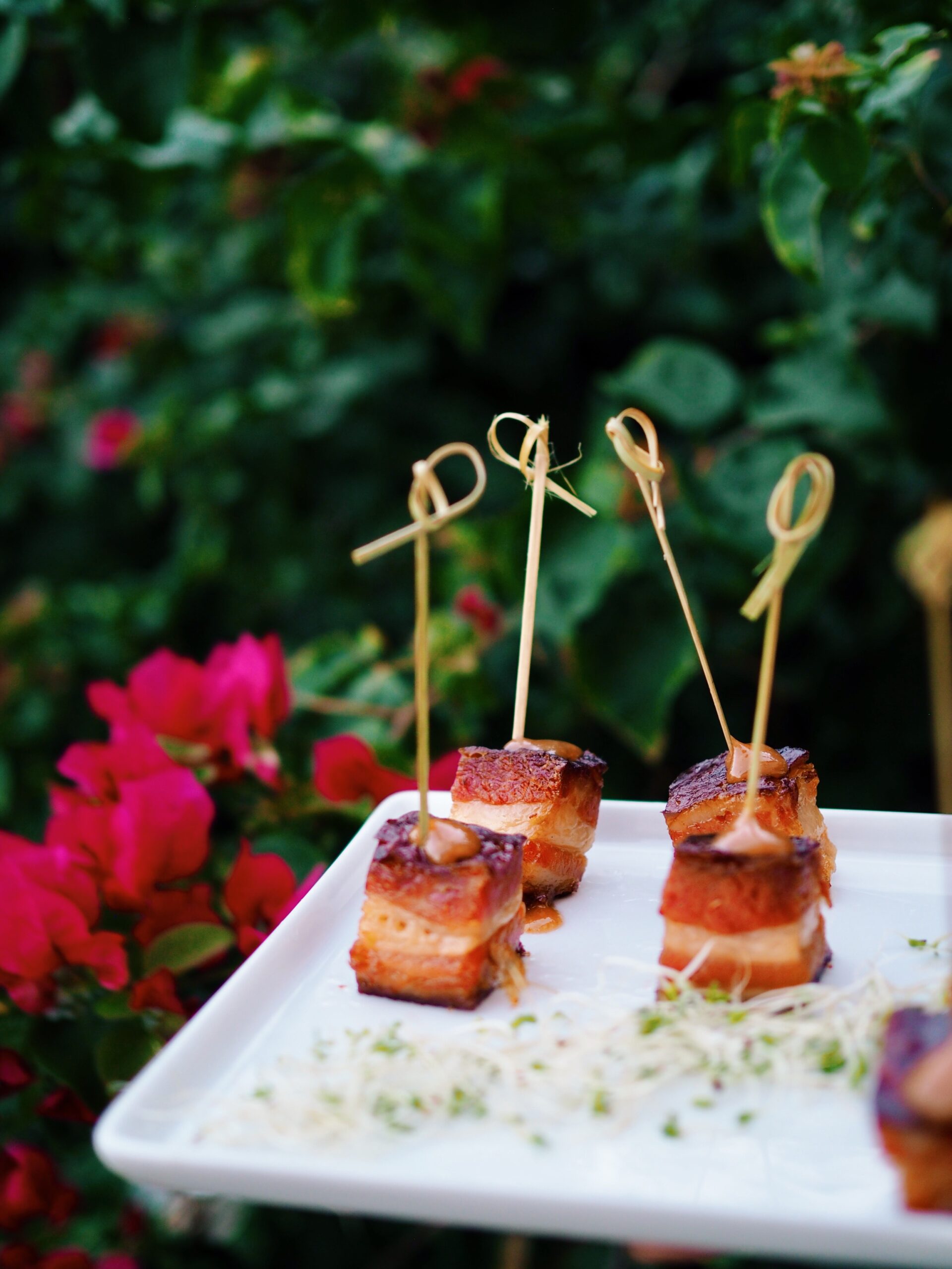 Signature Miami Dish:  Braised Pork Belly with Apple Guava Gastrique by Bill Hansen Catering